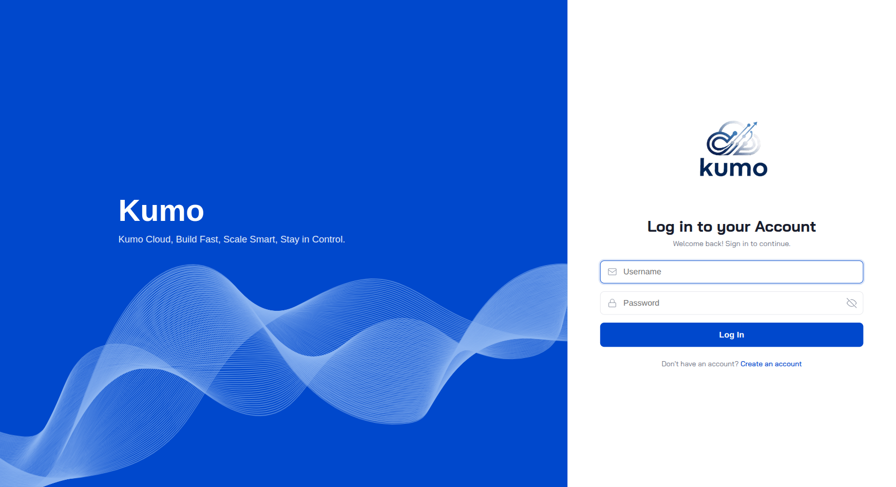 หน้า Login ของระบบ KUMO